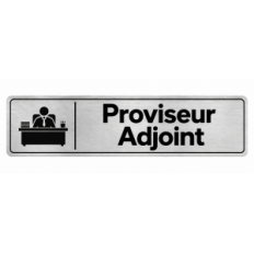 Plaque de porte Proviseur Adjoint - Signalétique Lycée