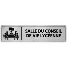 Plaque de porte Salle du Conseil de Vie Lycéenne - Signalétique Lycée