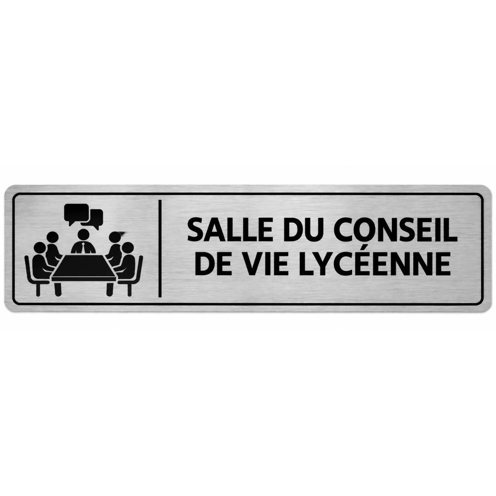 Plaque de porte Salle du Conseil de Vie Lycéenne - Signalétique Lycée