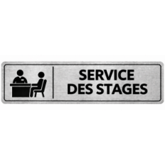 Plaque de porte Service des Stages - Signalétique Lycée