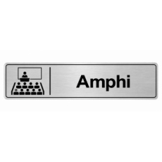 Plaque de porte Amphi - Signalétique Université & Enseignement Supérieur