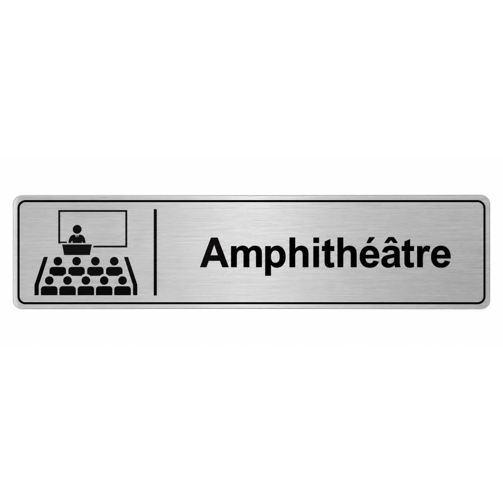 Plaque de porte Amphithéâtre - Signalétique Université & Enseignement Supérieur