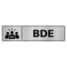 Plaque de porte BDE - Signalétique Université & Enseignement Supérieur