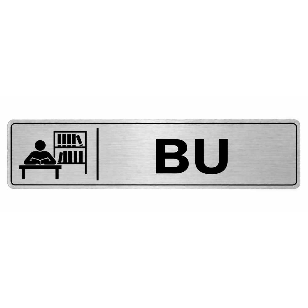 Plaque de porte BU - Signalétique Université & Enseignement Supérieur