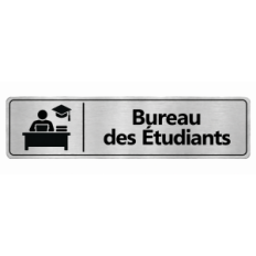 Plaque de porte Bureau des Étudiants - Signalétique Université & Enseignement Supérieur