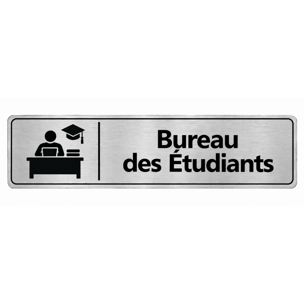 Plaque de porte Bureau des Étudiants - Signalétique Université & Enseignement Supérieur
