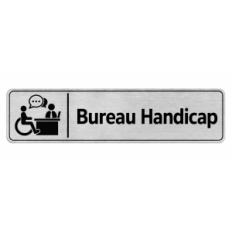 Plaque de porte Bureau Handicap - Signalétique Université & Enseignement Supérieur