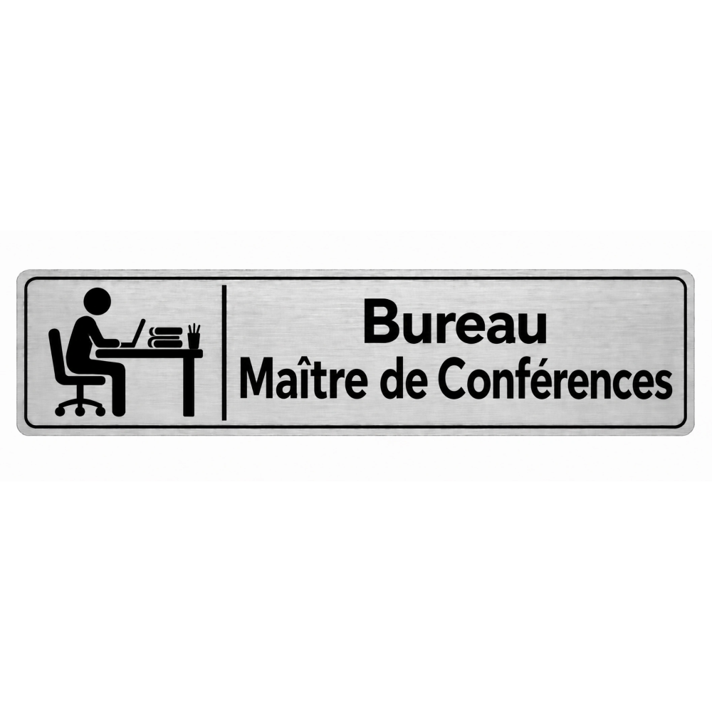 Plaque de porte Bureau Maître de Conférences - Signalétique Université & Enseignement Supérieur