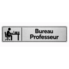 Plaque de porte Bureau Professeur - Signalétique Université & Enseignement Supérieur