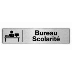 Plaque de porte Bureau Scolarité - Signalétique Université & Enseignement Supérieur