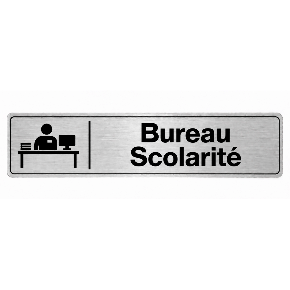 Plaque de porte Bureau Scolarité - Signalétique Université & Enseignement Supérieur