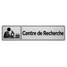 Plaque de porte Centre de Recherche - Signalétique Université & Enseignement Supérieur
