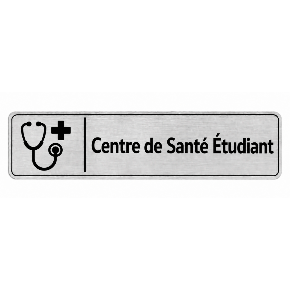 Plaque de porte Centre de Santé Étudiant - Signalétique Université & Enseignement Supérieur