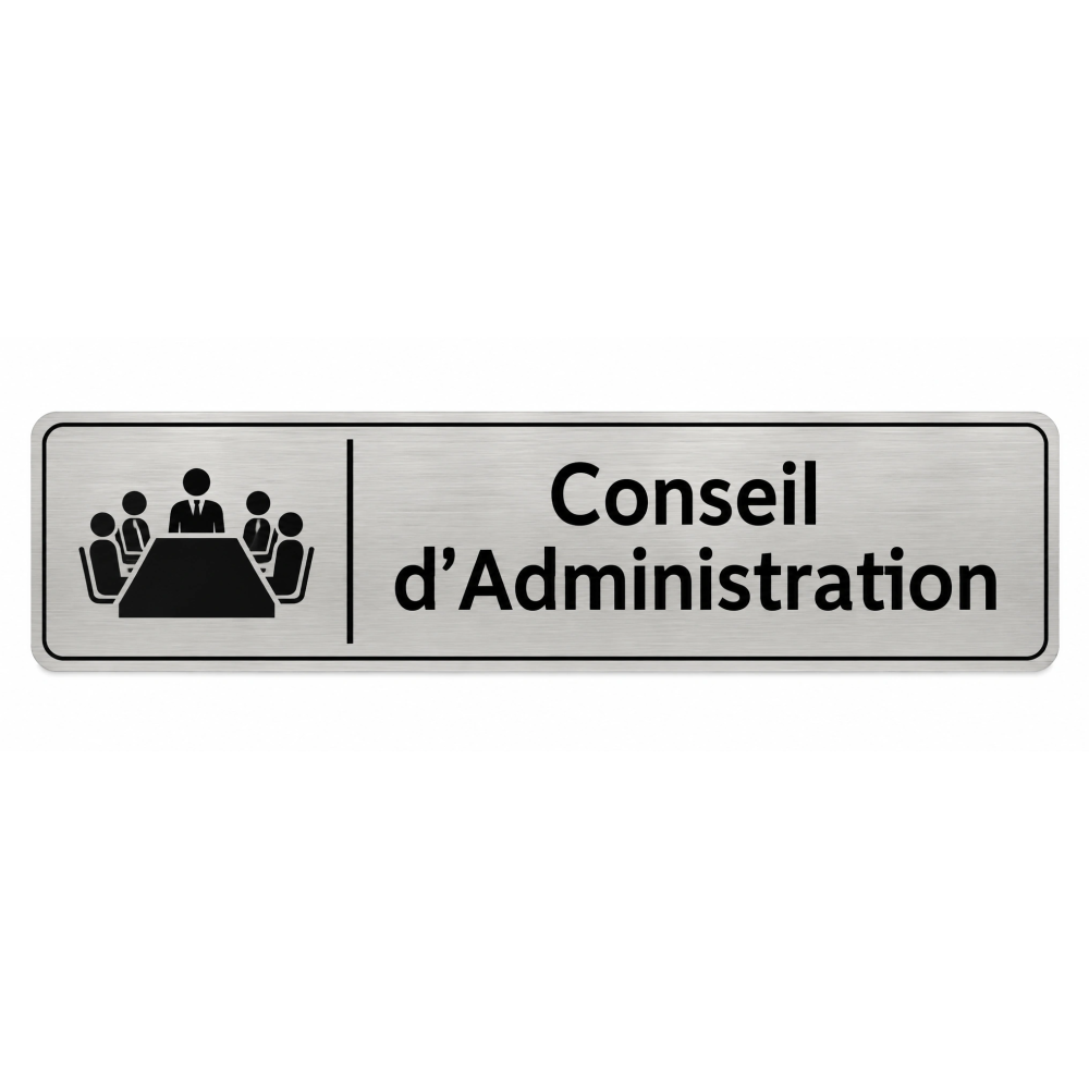 Plaque de porte Conseil d’Administration - Signalétique Université & Enseignement Supérieur