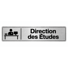 Plaque de porte Direction des Études - Signalétique Université & Enseignement Supérieur