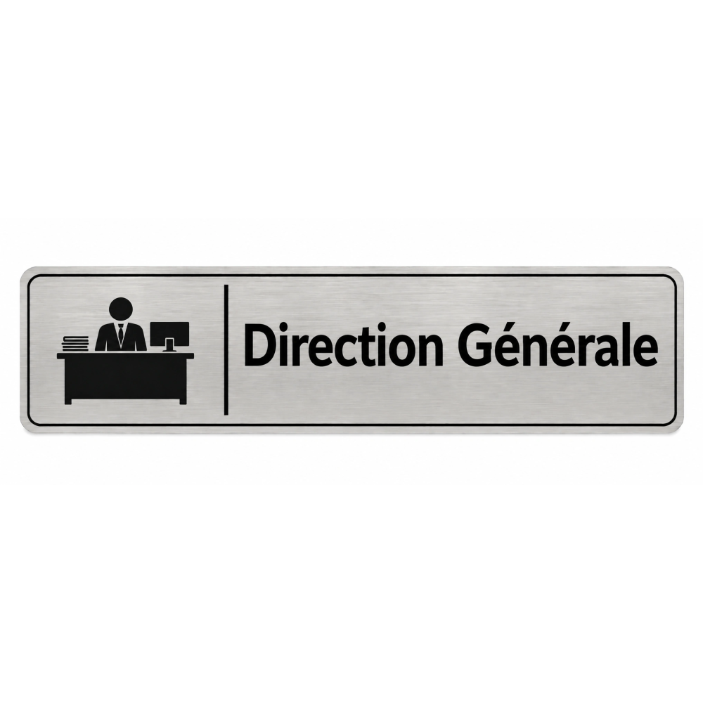 Plaque de porte Direction Générale - Signalétique Université & Enseignement Supérieur