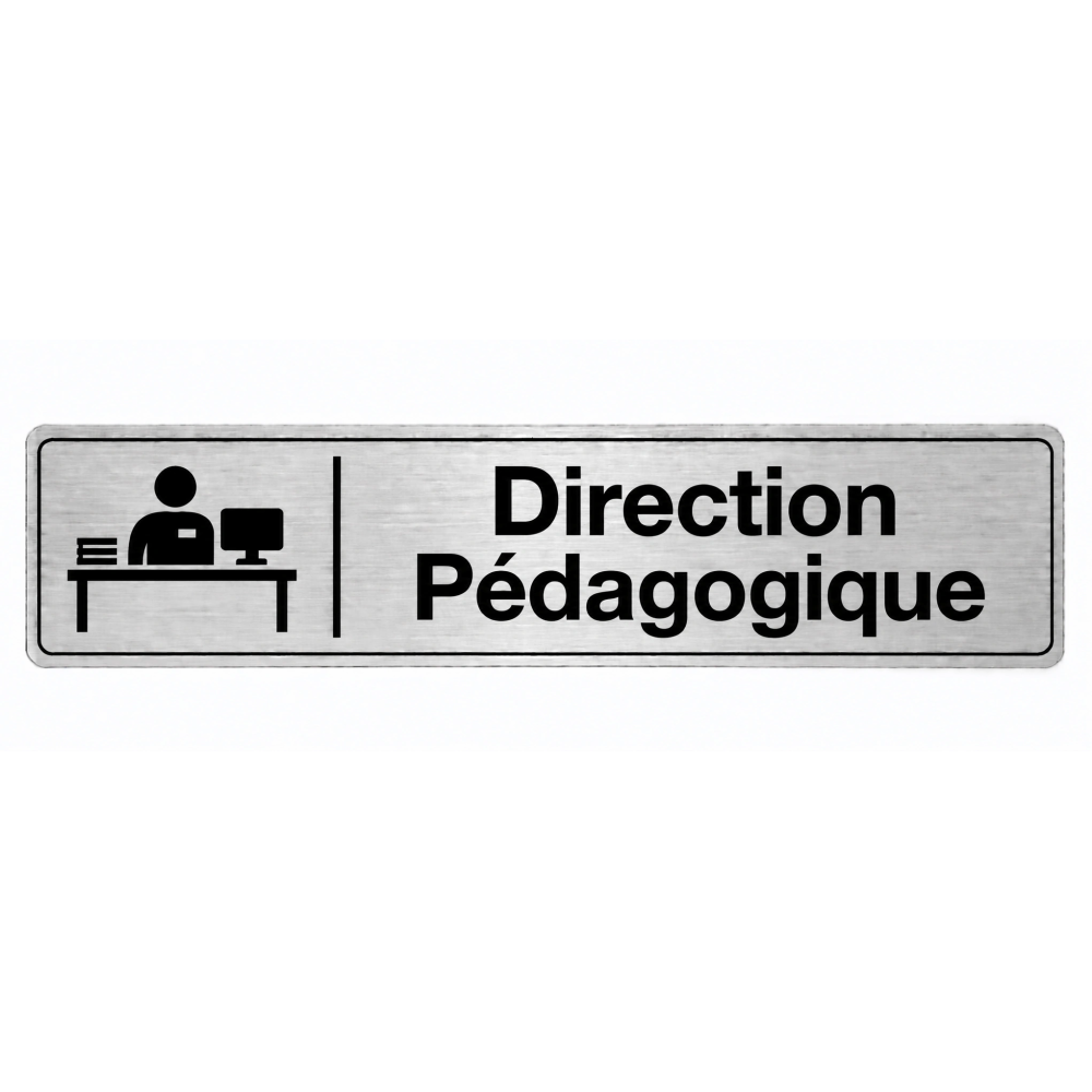Plaque de porte Direction Pédagogique - Signalétique Université & Enseignement Supérieur