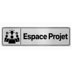 Plaque de porte Espace Projet - Signalétique Université & Enseignement Supérieur