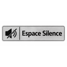Plaque de porte Espace Silence - Signalétique Université & Enseignement Supérieur