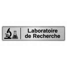 Plaque de porte Laboratoire de Recherche - Signalétique Université & Enseignement Supérieur