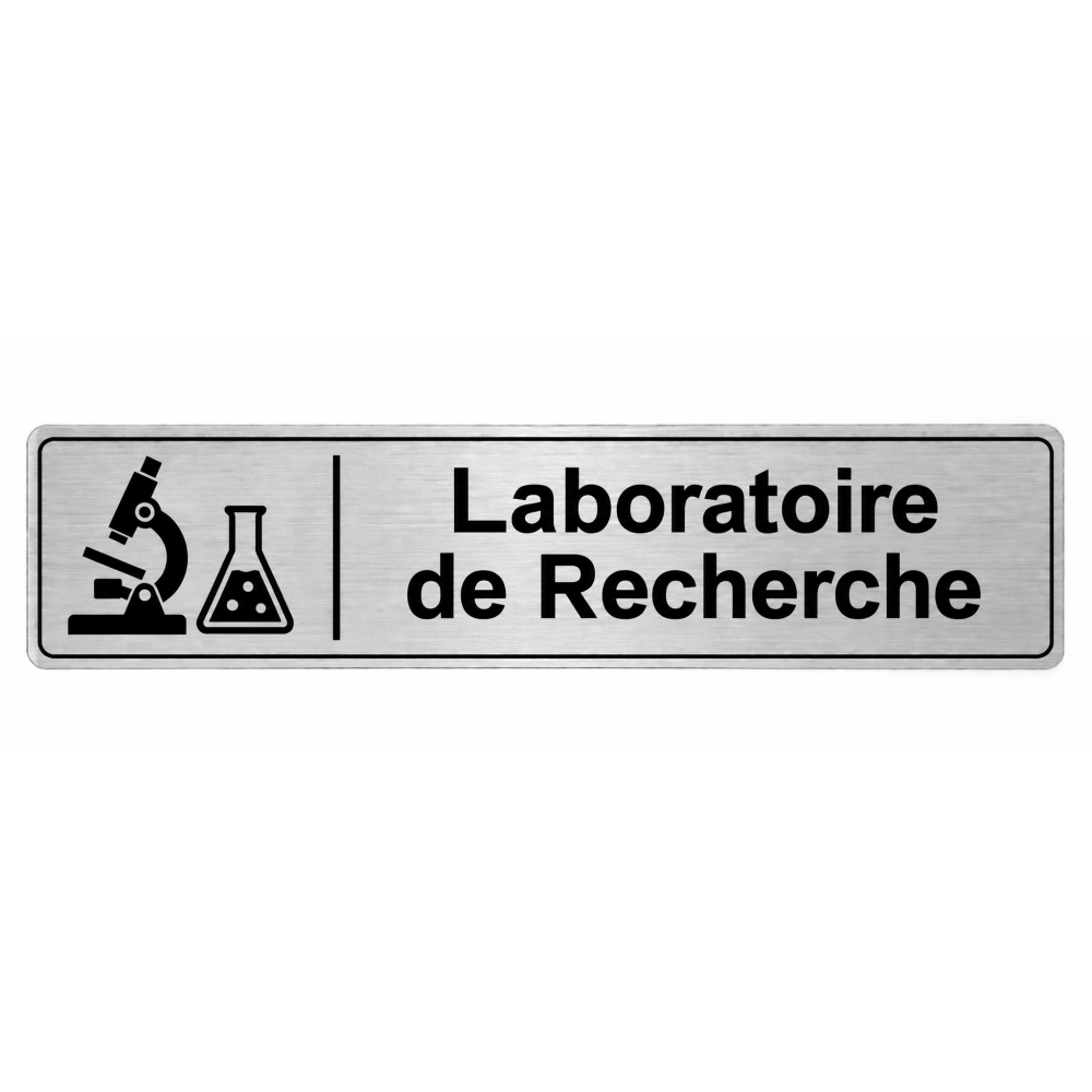 Plaque de porte Laboratoire de Recherche - Signalétique Université & Enseignement Supérieur