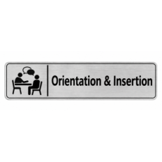 Plaque de porte Orientation & Insertion - Signalétique Université & Enseignement Supérieur