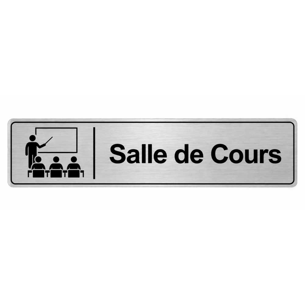 Plaque de porte Salle de Cours - Signalétique Université & Enseignement Supérieur