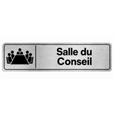 Plaque de porte Salle du Conseil - Signalétique Université & Enseignement Supérieur