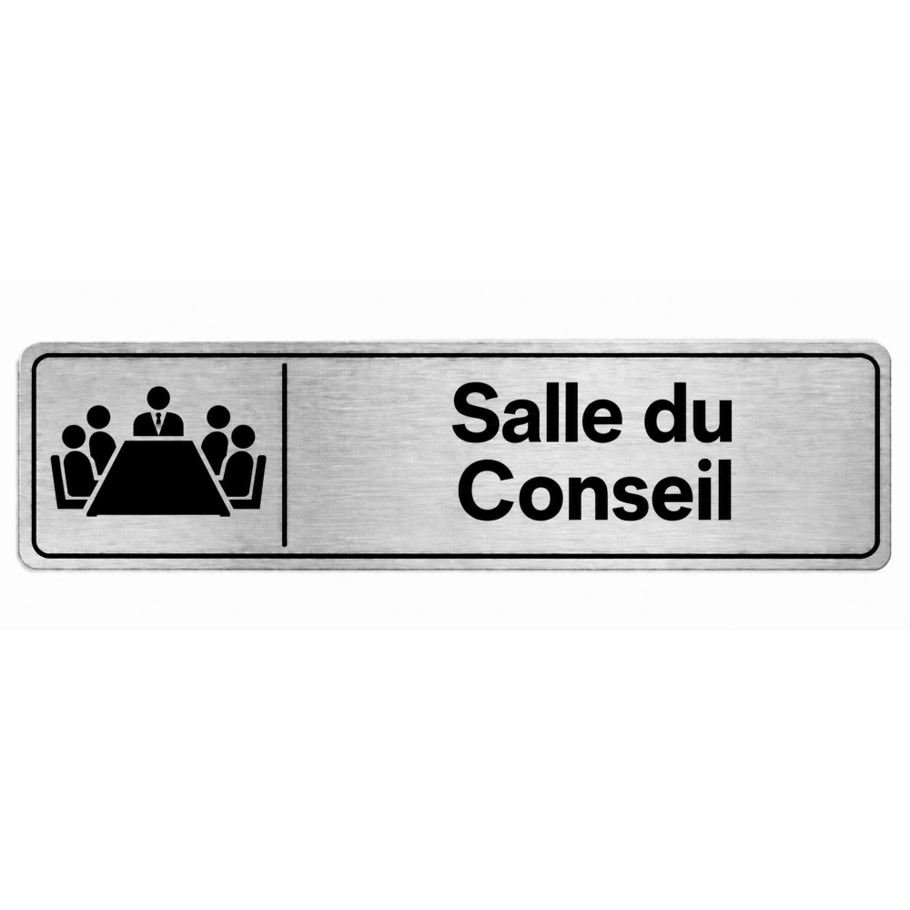 Plaque de porte Salle du Conseil - Signalétique Université & Enseignement Supérieur