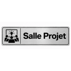 Plaque de porte Salle Projet - Signalétique Université & Enseignement Supérieur