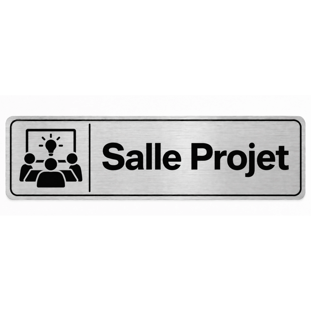 Plaque de porte Salle Projet - Signalétique Université & Enseignement Supérieur