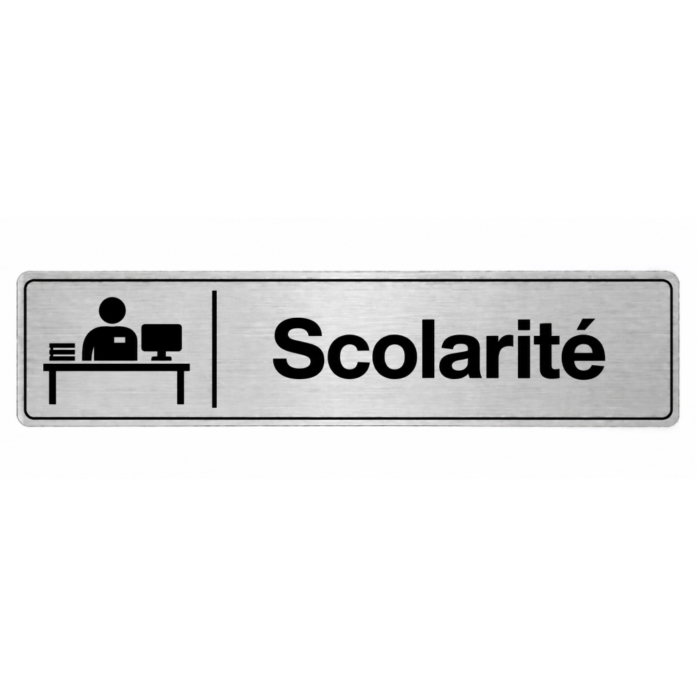 Plaque de porte Scolarité - Signalétique Université & Enseignement Supérieur