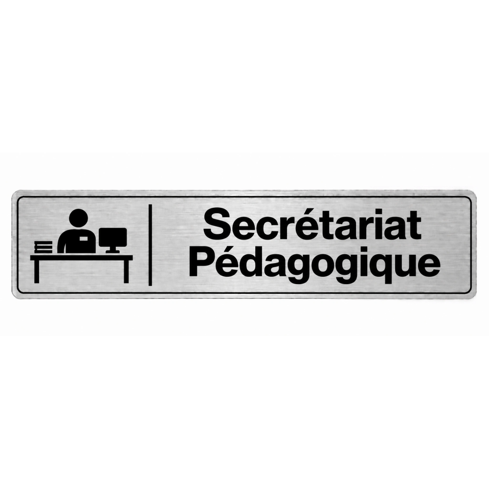 Plaque de porte Secrétariat Pédagogique - Signalétique Université & Enseignement Supérieur