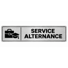 Plaque de porte Service Alternance - Signalétique Université & Enseignement Supérieur