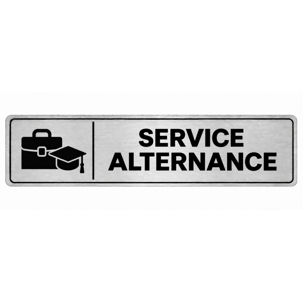 Plaque de porte Service Alternance - Signalétique Université & Enseignement Supérieur