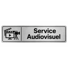 Plaque de porte Service Audiovisuel - Signalétique Université & Enseignement Supérieur
