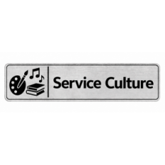 Plaque de porte Service Culture - Signalétique Université & Enseignement Supérieur