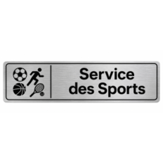 Plaque de porte Service des Sports - Signalétique Université & Enseignement Supérieur