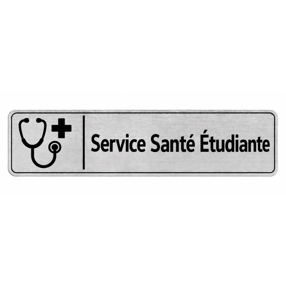 Plaque de porte Service Santé Étudiante - Signalétique Université & Enseignement Supérieur