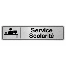 Plaque de porte Service Scolarité - Signalétique Université & Enseignement Supérieur