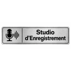 Plaque de porte Studio d’Enregistrement - Signalétique Université & Enseignement Supérieur
