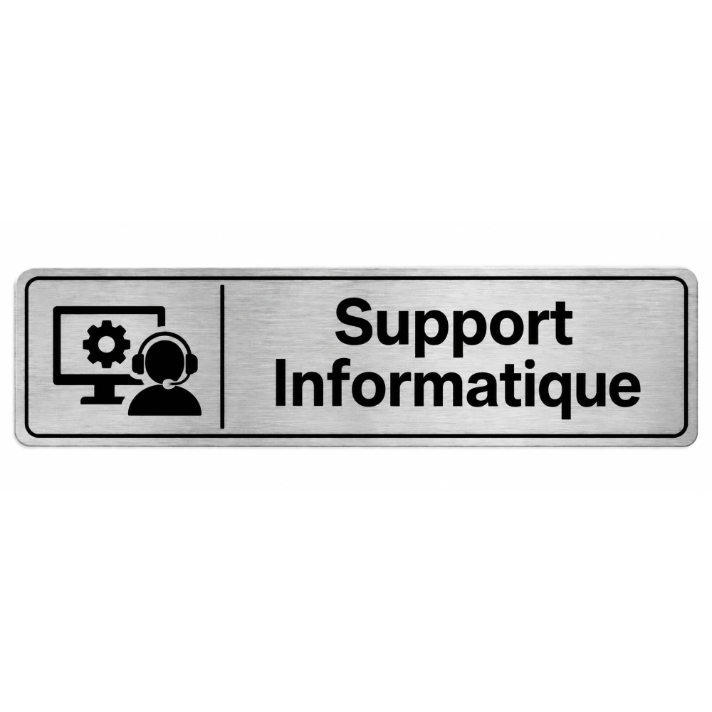 Plaque de porte Support Informatique - Signalétique Université & Enseignement Supérieur