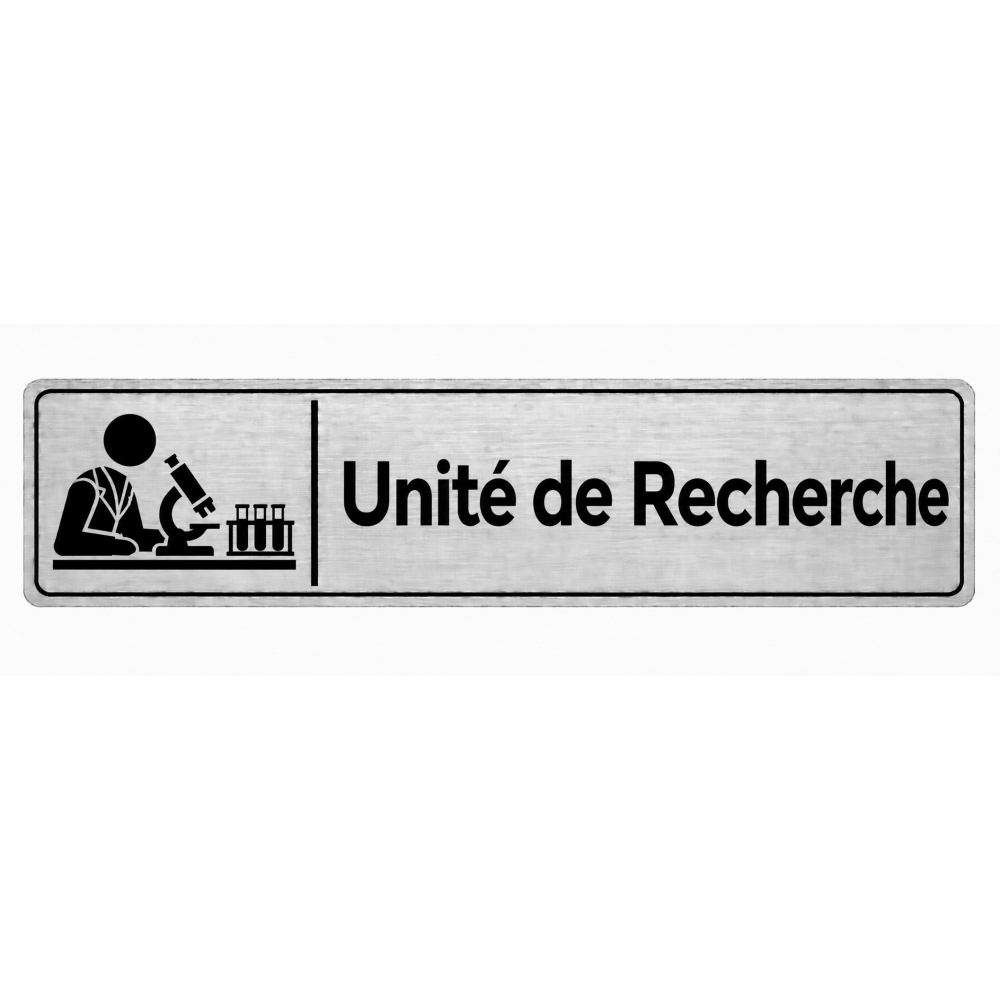 Plaque de porte Unité de Recherche - Signalétique Université & Enseignement Supérieur