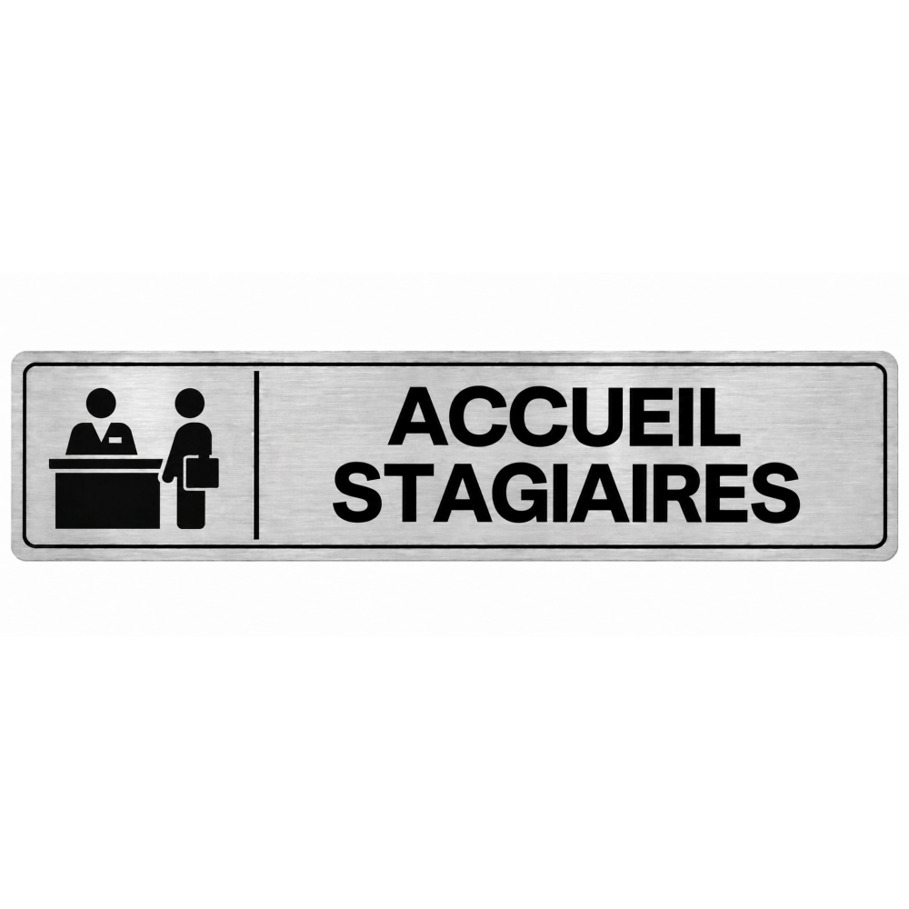 Plaque de porte Accueil Stagiaires - Signalétique Centres de Formation
