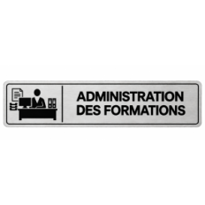 Plaque de porte Administration des Formations - Signalétique Centres de Formation