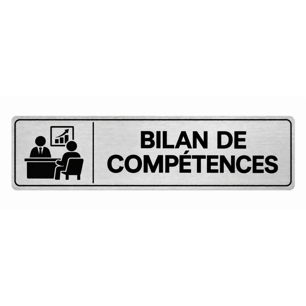 Plaque de porte Bilan de Compétences - Signalétique Centres de Formation