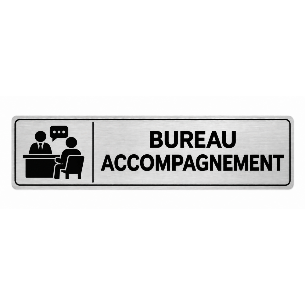Plaque de porte Bureau Accompagnement - Signalétique Centres de Formation