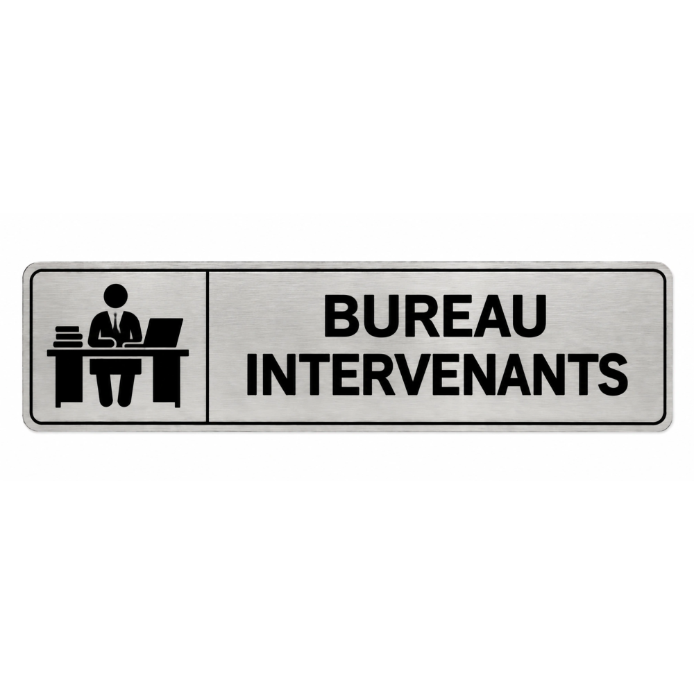 Plaque de porte Bureau Intervenants - Signalétique Centres de Formation