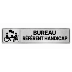 Plaque de porte Bureau Référent Handicap - Signalétique Centres de Formation