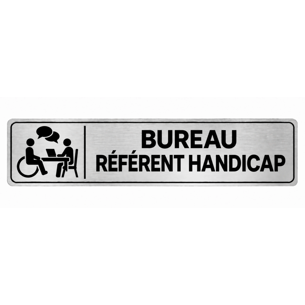 Plaque de porte Bureau Référent Handicap - Signalétique Centres de Formation
